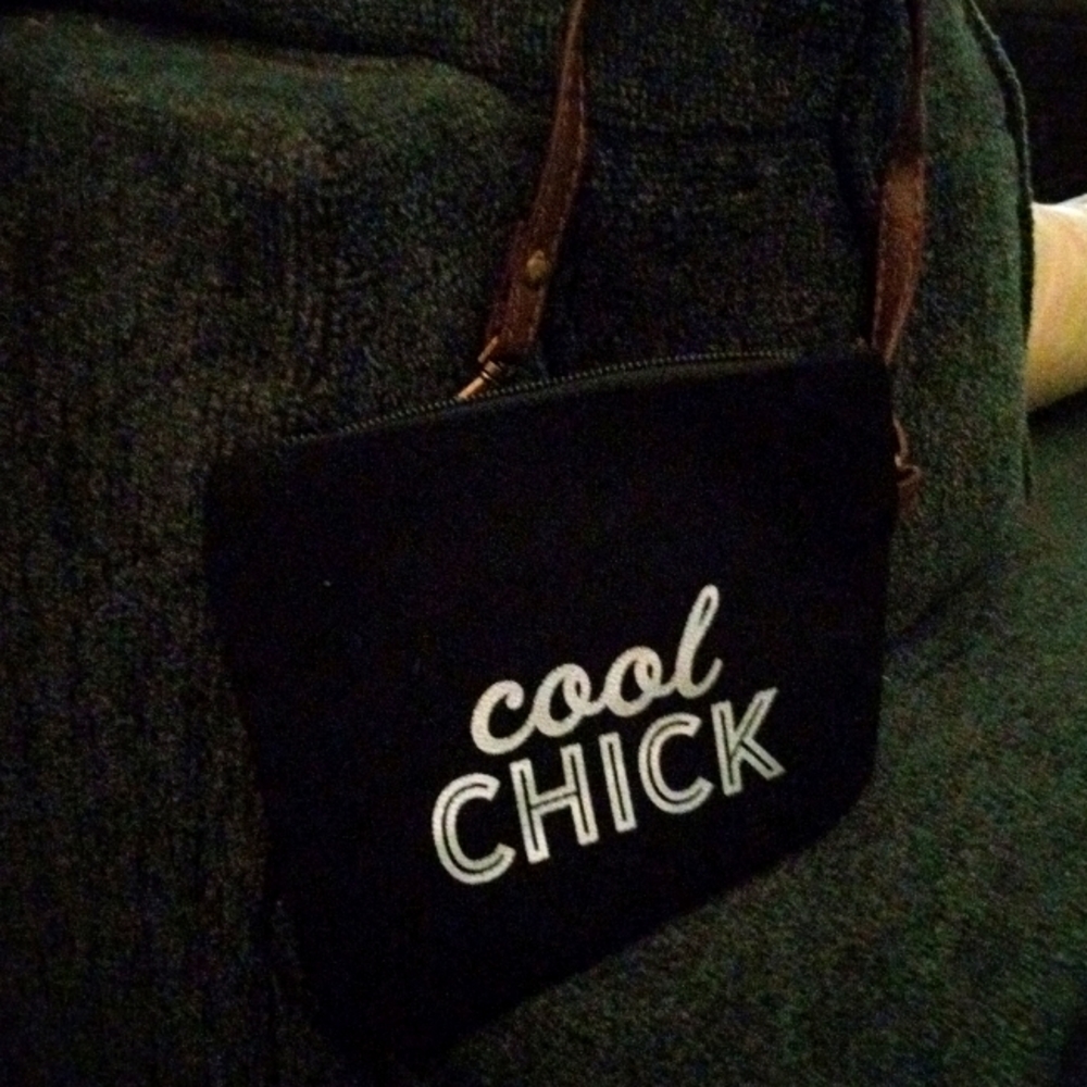 Bella bug cool chick wristlet pouch bag with handle